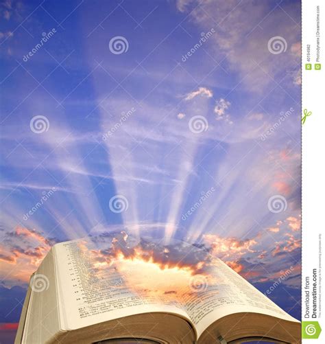 Big Sky Bible Spiritual Light Stock Photo Image 40194982