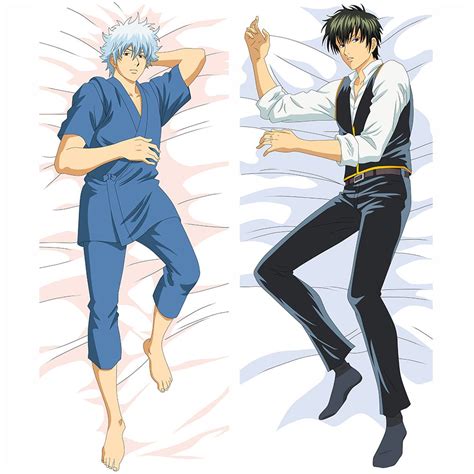 Japanese Anime Male Bl Gintama Hugging Body Pillow Cover Case 150cm