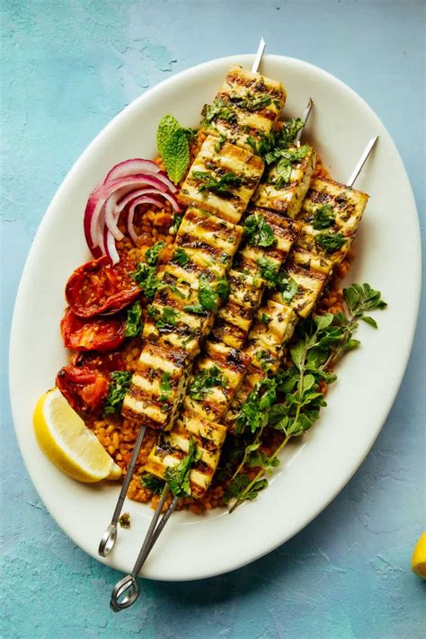 Grilled Tofu With Chimichurri Recipe Aegean Delight