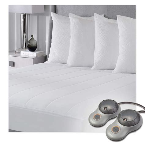 Our mattress pads & protectors category offers a great selection of electric mattress pads and more. Sunbeam Heated Mattress Pad | Quilted Polyester, 10 Heat ...