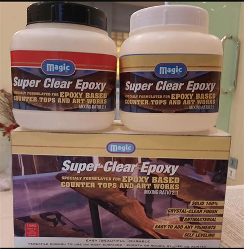 Magic® Super Clear Epoxy Resin Crystal Clear 1500 Grams 1kg Resin 500g