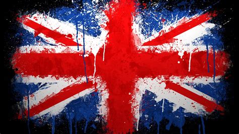 Online Crop United Kingdom Flag Uk Flag Union Jack Paint Splatter