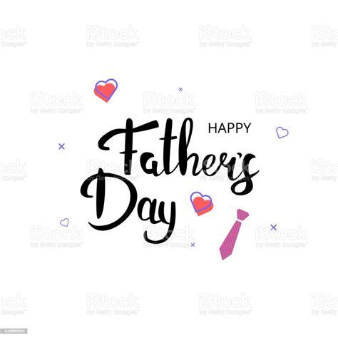 Happy Fathers Day Card Vector Illustration Stock Illustration Download Image Now Art Blue
