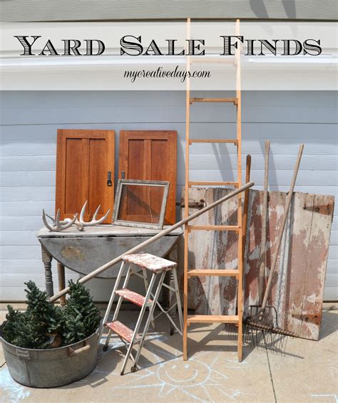 My Creative Days Yard Sale Finds Yard Sale Yard Sale Shopping