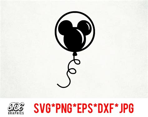 Mickey Balloon Instant Download Digital File Svg Png Eps Etsy