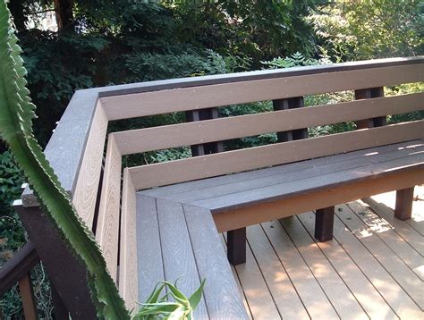 Built In Deck Benches With Backs Decoredo Deck Bench Seating Deck