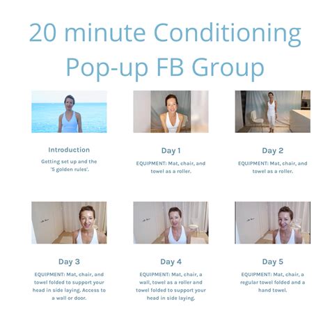 20 Minute Conditioning Pop Up Group Honest Exercise