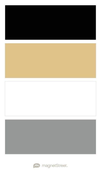 Black Matte Gold White And Gray Wedding Color Palette Custom Color Palette Created At