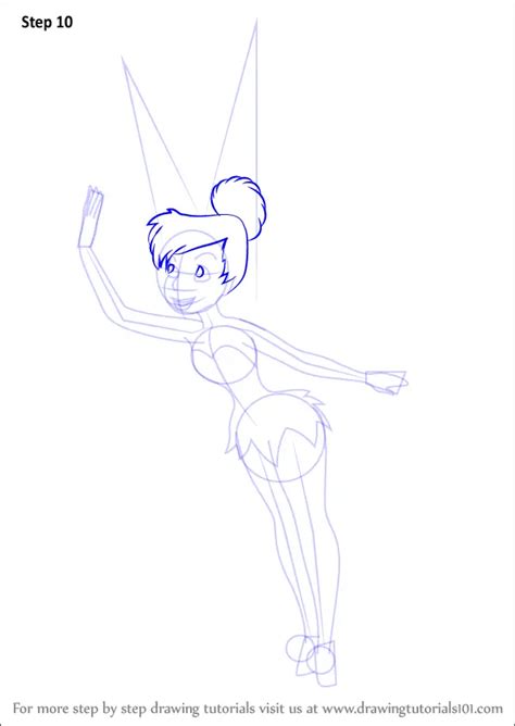 Learn How To Draw Tinkerbell From Peter Pan Peter Pan Step By Step