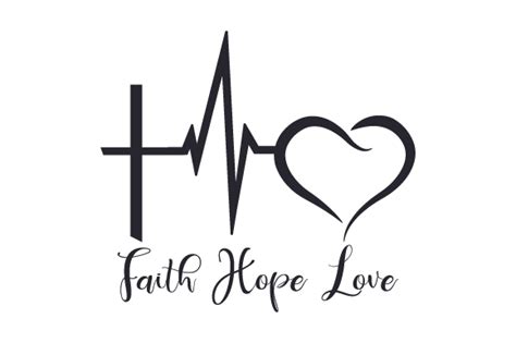 Faith Hope Love Svg Cut File By Creative Fabrica Crafts