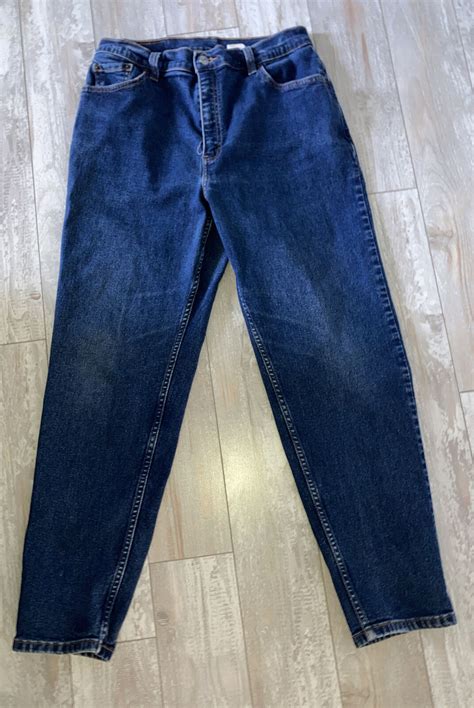 vintage levis 550 relaxed fit blue denim jeans womens 14 mis s tag tapered ebay