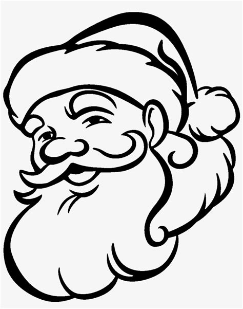 Santa Face Silhouette Png PNG Image | Transparent PNG Free Download on