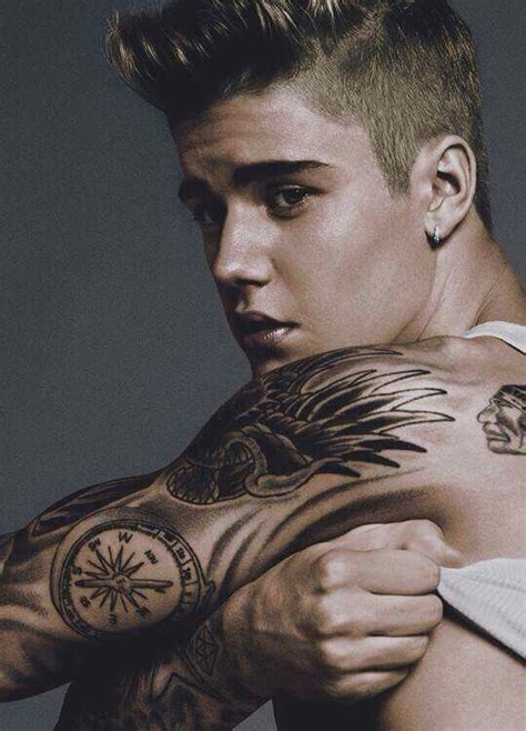 Justin Bieber Calvin Klein Shoot Justin Bieber Tattoos