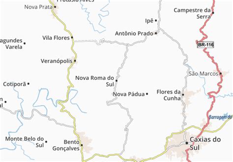 Michelin Nova Roma Do Sul Map Viamichelin