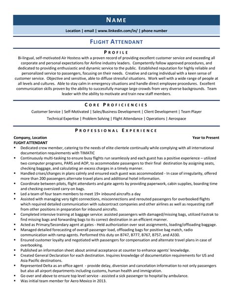 Flight Attendant Resume Example And Guide 2021 Zipjob