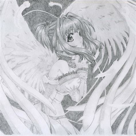 Angel Anime Boy Drawings In Pencil
