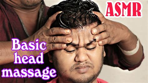 A Simple Basic Indian Head Massage By Indian Barber With Neck Crack Relaxing Asmr Massage