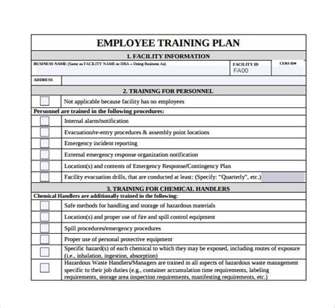 Training Plan Template 16 Download Free Documents In Pdf Word