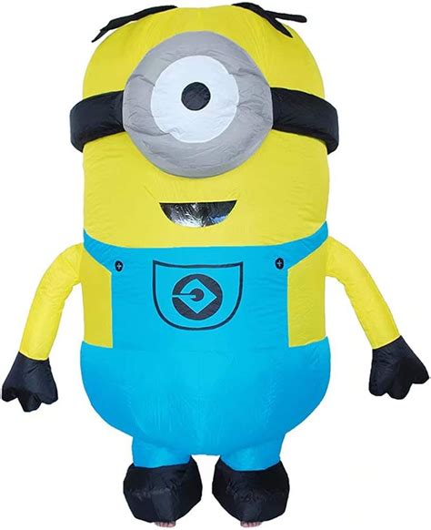 Adult Minion Stuart Inflatable Costume Despicable Me Minion Blue Overalls Inflatable Costume