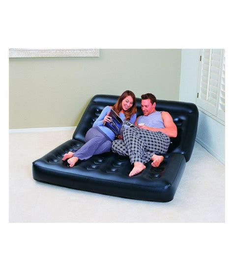 Branded 5 in 1 sofa bed is an ultimate comfort of all seating and sleeping solution. Black Double 5 IN 1 Multi functional Inflatable Sofa Cum ...