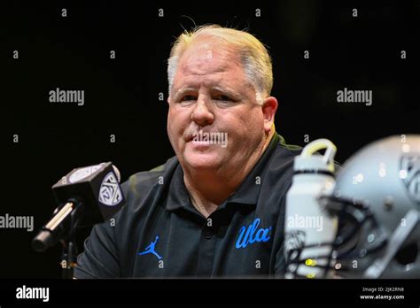 Ucla Bruins Head Coach Chip Kelly Speaks During Pac 12 Media Day On