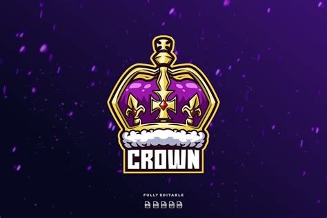 Logo Gold Crown Gaming De Elevencreativee En Envato Elements