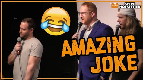Comedians Stumble Into Great Joke Steve Hofstetter Youtube