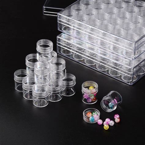 Pandahall 90 Pcs Plastic Storage Container Set Beads Storage Boxes And Organizers
