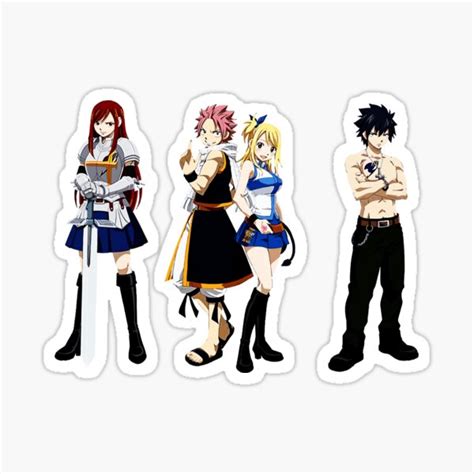Fairy Tail Character Protagonist Anime Sticker For Sale By
