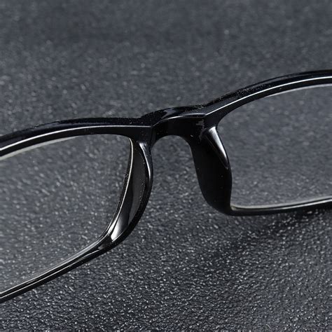 Kcasa Tr90 Portable Durable Light Weight Resin Black Reading Glasses