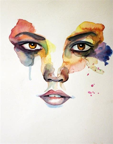 Water Colour Learn Watercolor Painting Watercolor Art Face Watercolor