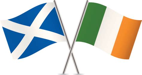 Scottish And Irish Flags Vector Stock Illustration Download Image Now