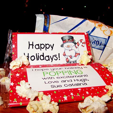 Feb 02, 2021 · a classic red and green christmas gathering is always a hit. Christmas Popcorn Wrapper - Snowman & Candy Cane | School ...