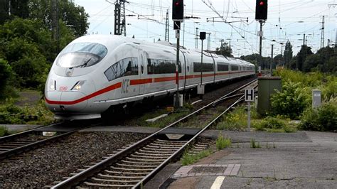 Bahnhof Emmerich Durchfahrt ICE 127 - DB ICE3 4611 ...