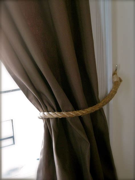 Nautical Style Tiebacks Diy Curtains Curtain Tie Backs Diy Curtain