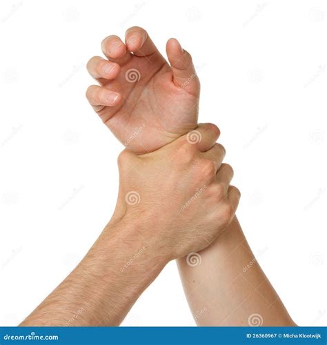 Man Holding Woman By Wrist Stock Image Image Of Partner 26360967