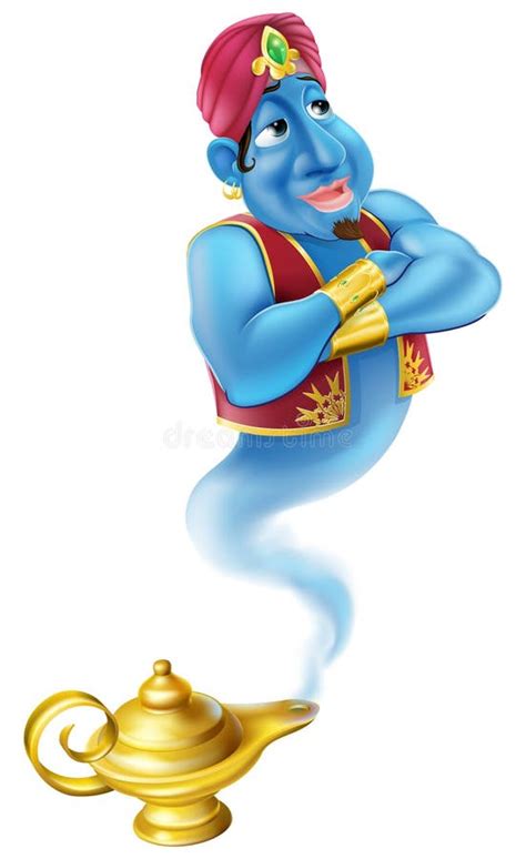 Mágica De Aladdin Ou Lâmpada Dos Gênios Ilustração Do Vetor Do Esboço Do Vintage Ilustração do