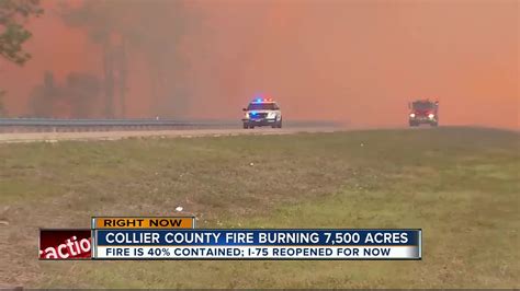 I 75 Reopens In Naples After Brush Fire