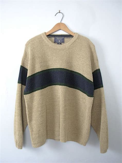 Vintage 90s Grunge Sweater Striped Sweater Size Large Etsy Stripe