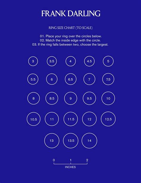 Ring Sizing Chart Online