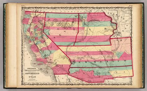 California Territories Of New Mexico And Utah David Rumsey