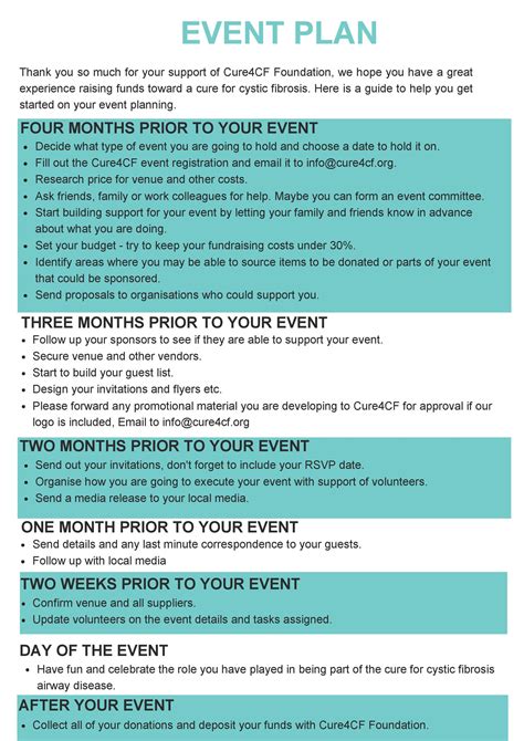 Event Planning Equipment Checklist