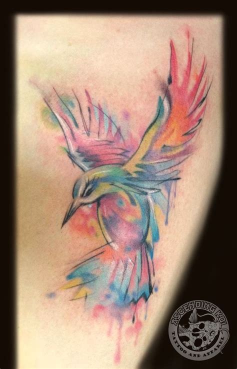Watercolor Hummingbird Tattoo Tattoos And Piercings Pinterest