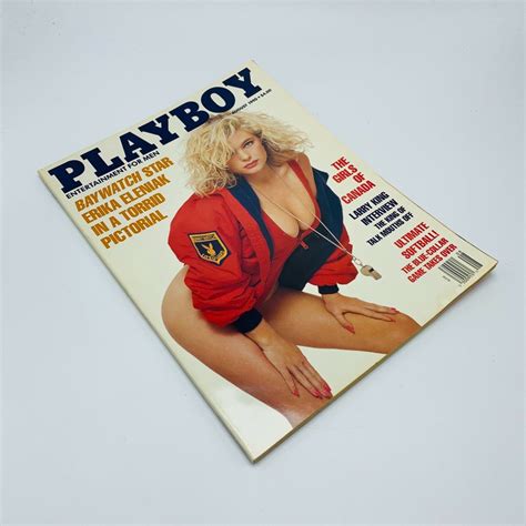 Mavin Playboy August Erika Eleniak Vintage Nude Magazine Centerfold Pin Up