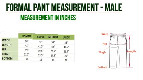 Grab your favorite pair of pants and lay the bottom cuff flat. Men's Dress Measurement Chart for Pant & Shirt - By The ...