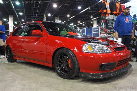 Red Honda Civic Hatchback