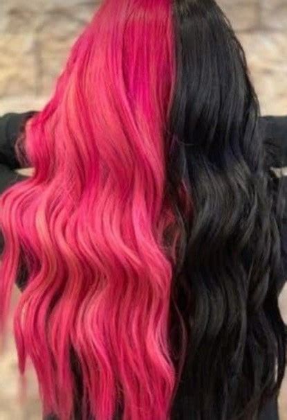 40 Best Half Red Half Black Hair Women Hair Color And Haircuts 2023