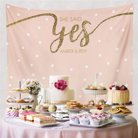 Unlike a wedding which mostly is a very public celebration, an engagement is a relatively private affair. She Said Yes, Bridal Shower Decorations, Engagement Decor ...