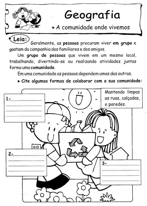 Geografia 2 Ano Fundamental Atividades