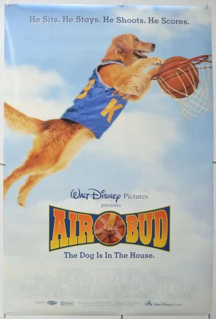 AIR BUD 1997 Original One Sheet Cinema Poster Michael Jeter Kevin